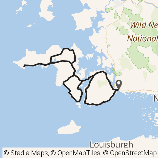 Map of Atlantic Drive route in County Mayo, Ireland