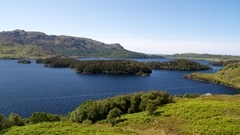 A view of Loch Morar, the deepest body of freshwater in the British Isles.